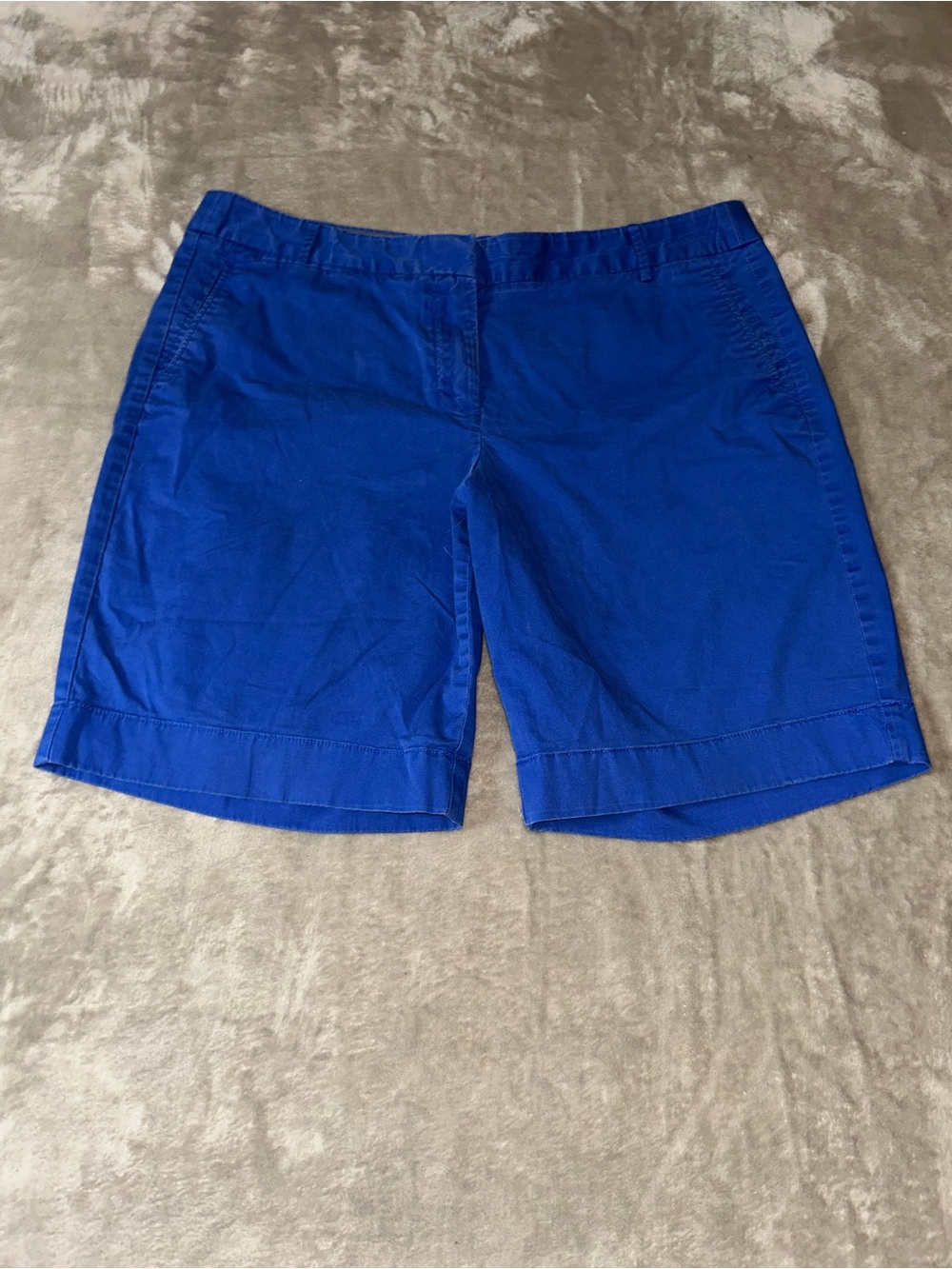 Women's J Crew Stretch Royal Blue Summer Weight China Shorts 12